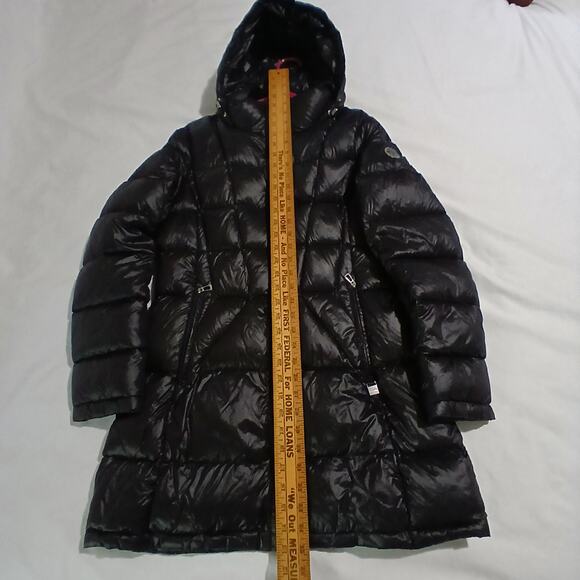 Calvin Klein Packable Lightweight Premium Down Medium Black Quilted Puffer Coat - Picture 12 of 16